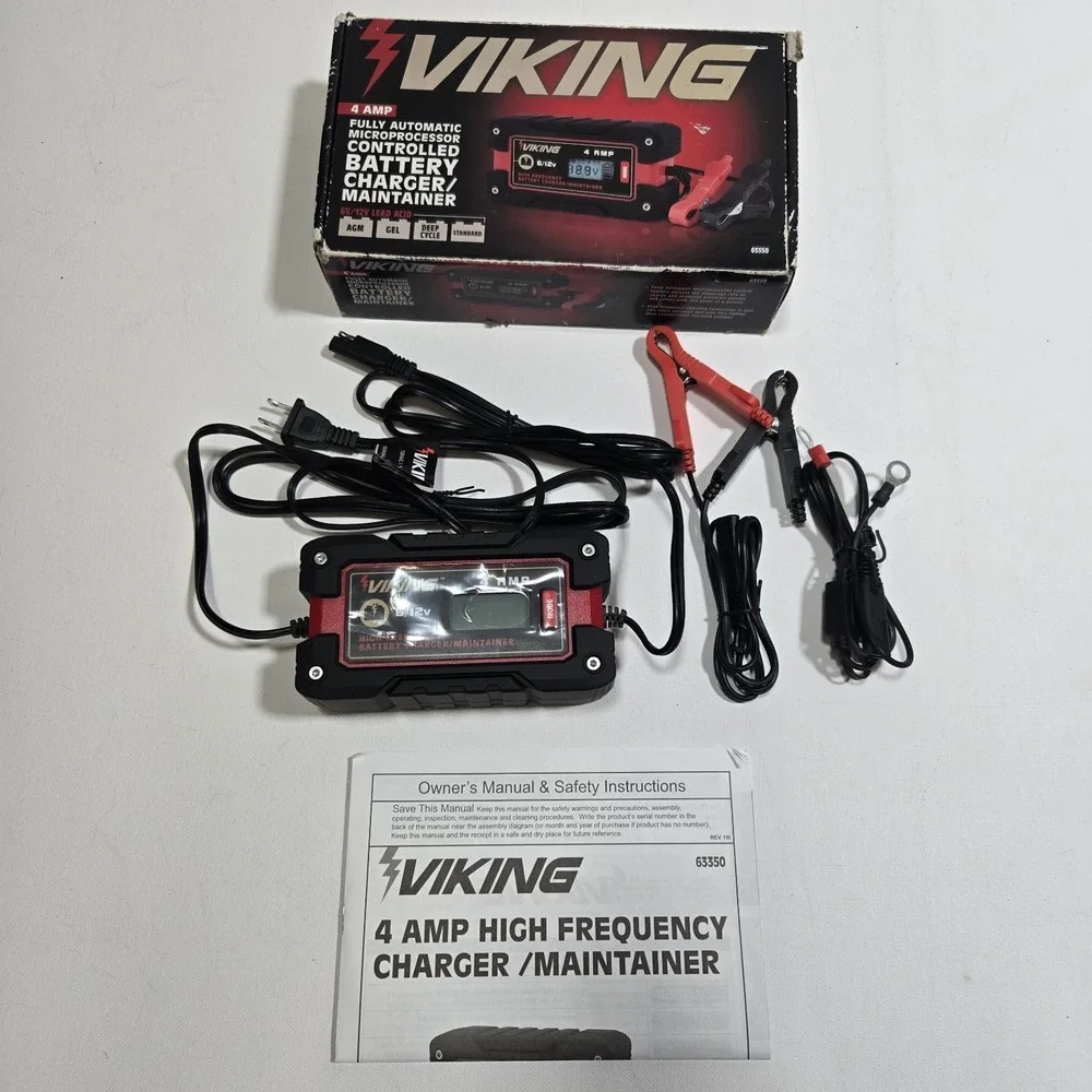 Viking‎ 63350 4 Amp Fully Automatic Microprocessor Controlled Battery Charger